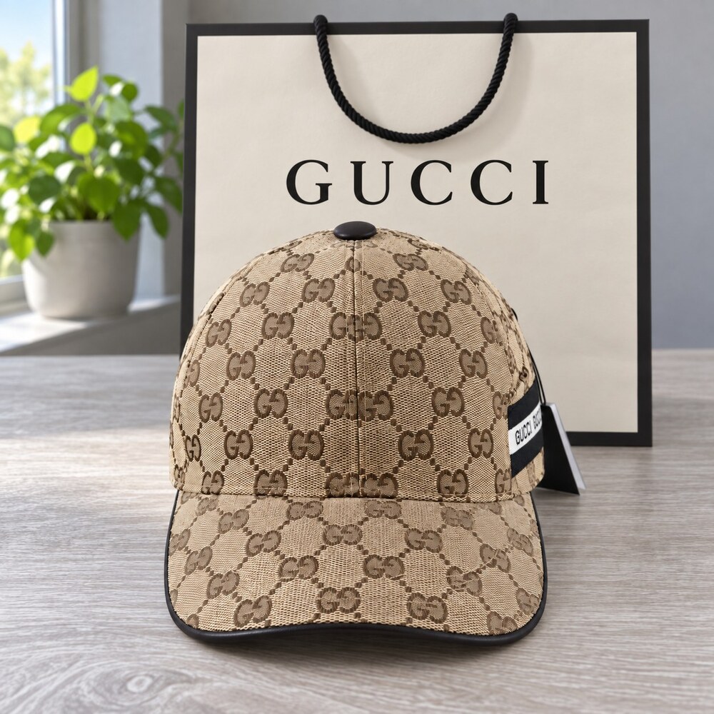 Gucci GG Cap with Black & White Web